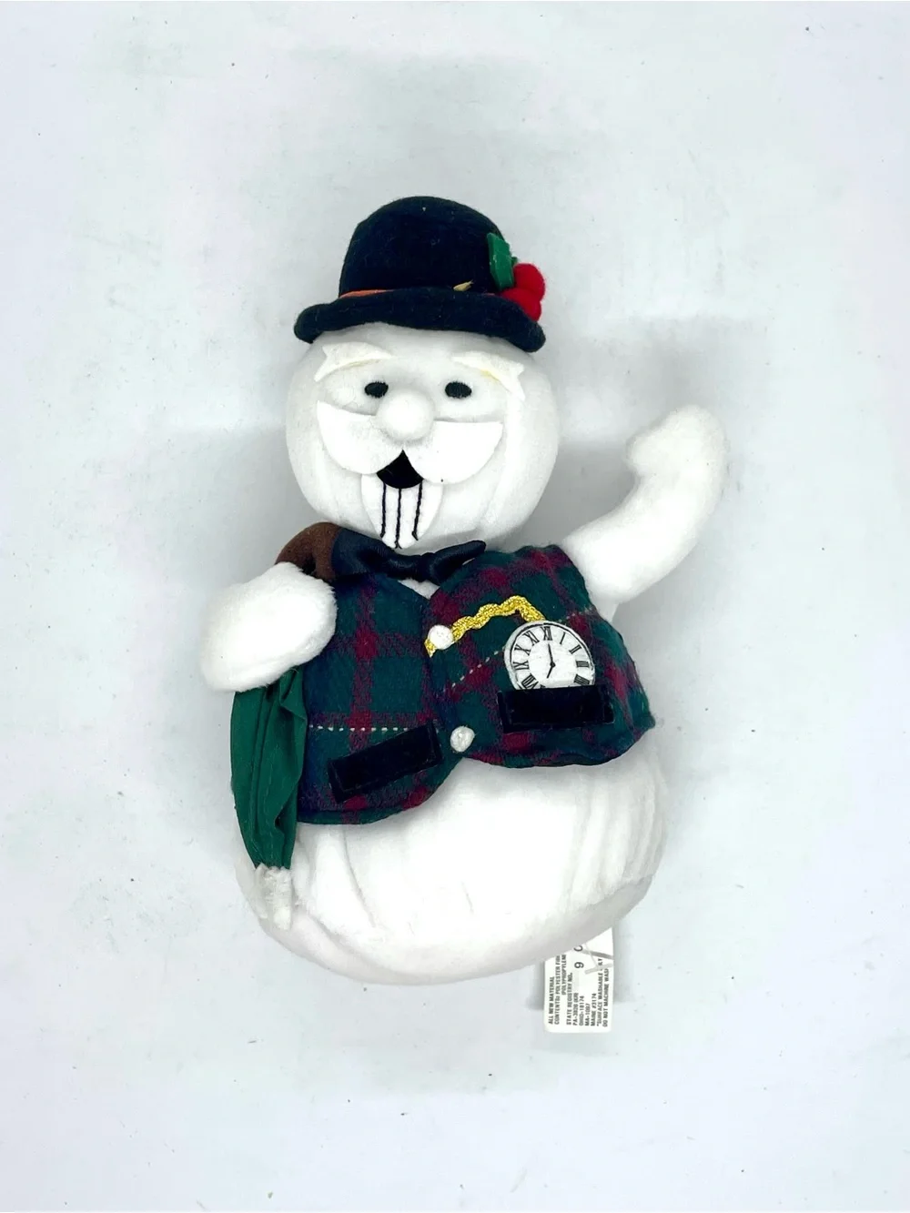1999 CVS Stuffins Island of Misfit Toys Sam The Snowman Plush Ornament 7